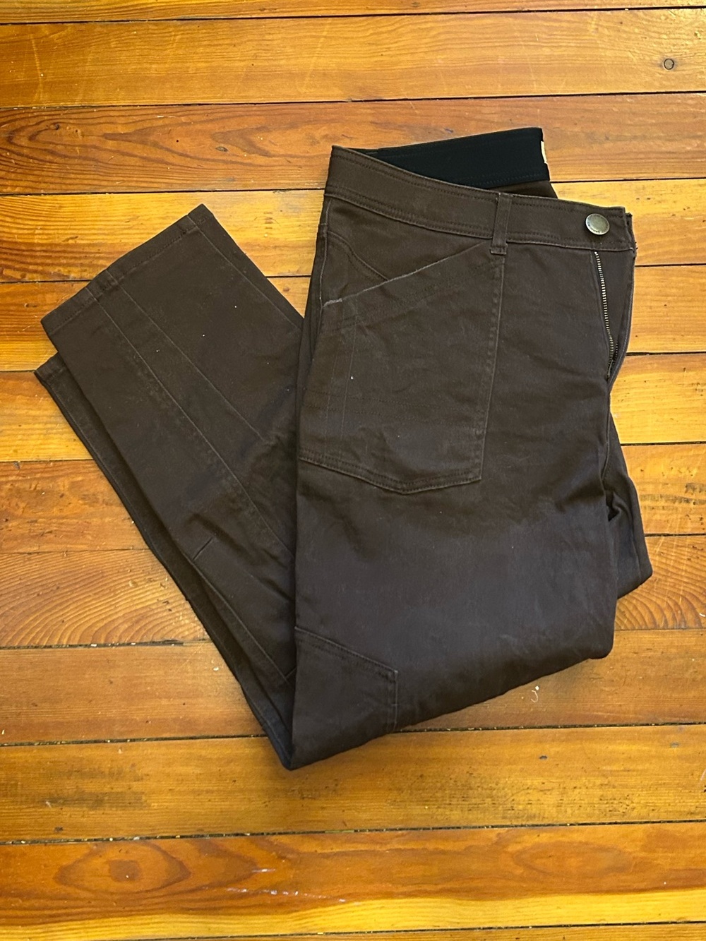 Democracy Dark Brown Utility Trousers